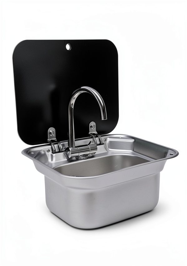 Kunghei Stainless RV Sink with Foldable Faucet-6