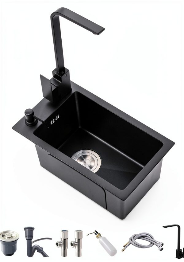 Kferfft Stainless Steel Single Bowl Kitchen Sink-0