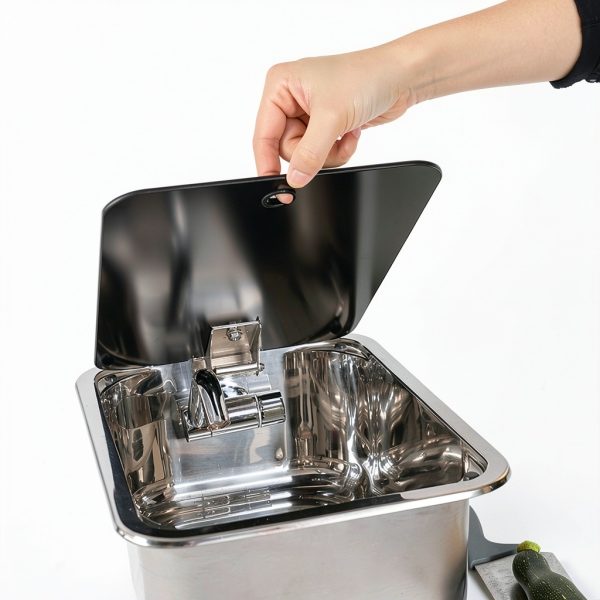 WANGCEPLSD Stainless RV Sink 304 Steel Foldable Faucet-2