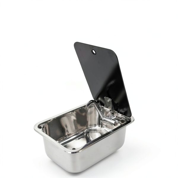 WANGCEPLSD Stainless RV Sink 304 Steel Foldable Faucet-1