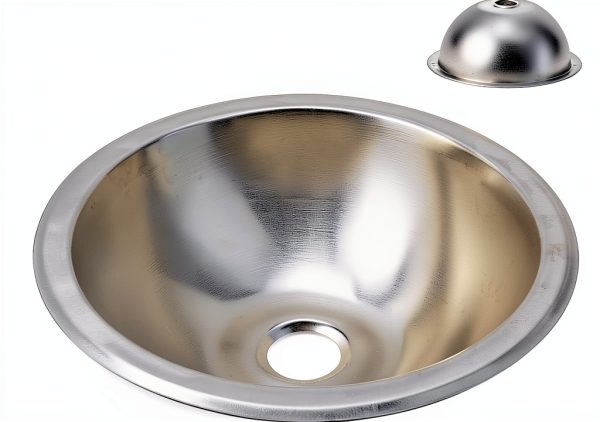Ejoyous RV Kitchen Sink Stainless Steel Round-3