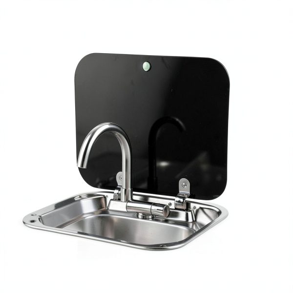 Kreiaoer RV Sink Stainless Steel Convertible-5