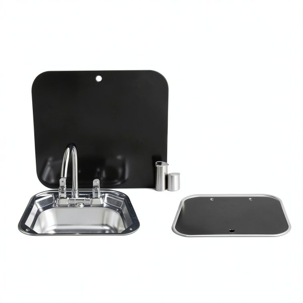 Kreiaoer RV Sink Stainless Steel Convertible-1
