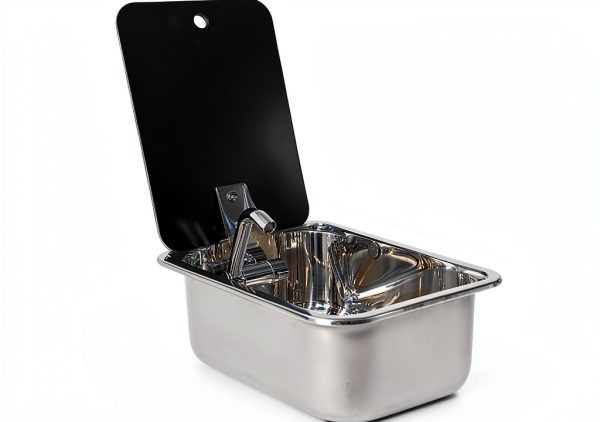 WANGCEPLSD Stainless RV Sink 304 Steel Foldable Faucet-6