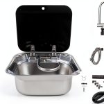 Kreiaoer RV Sink Stainless Steel Convertible-0