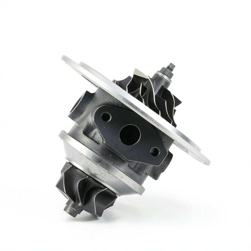 ENANDO Silver Aluminum Turbocharger Core close-up