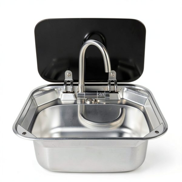Kreiaoer RV Sink Stainless Steel Convertible-4