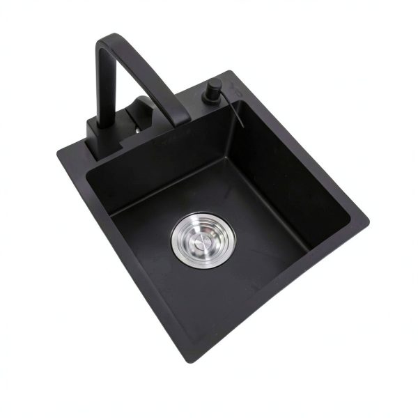 Kferfft Stainless Steel Single Bowl Kitchen Sink-4