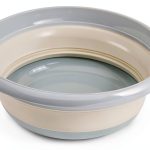 AUNMAS Foldable Plastic Wash Bowl Portable Blue-0