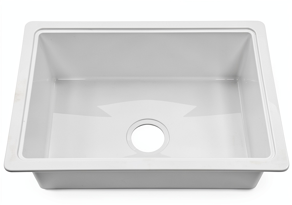 Lippert RV kitchen sink installed in a modern RV galley