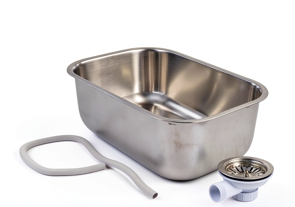 Kunghei stainless steel RV sink installed in a compact kitchen