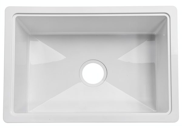 RV Kitchen Sink Lippert ABS Acrylic White-2