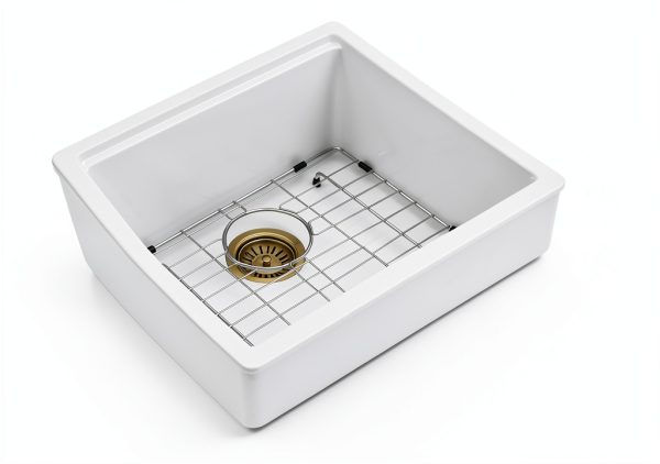 Granite Undermount Bar Sink Fulorni 21in White-5