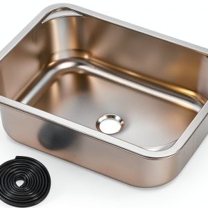 XHIKOWAT RV Kitchen Sink 304 Stainless Steel-0