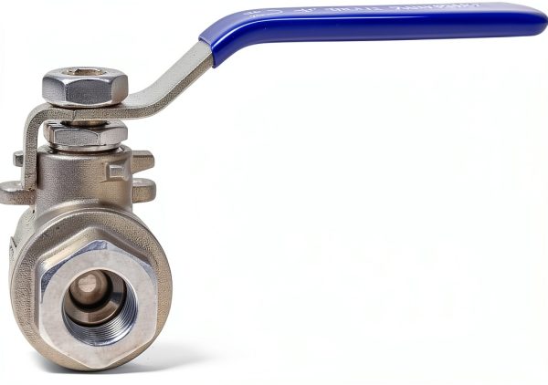 DERNORD Ball Valve Stainless Steel 304 1/4" NPT Heavy Duty for Water, Oil, and Gas with Blue Locking Handles (Pack of 2)-4