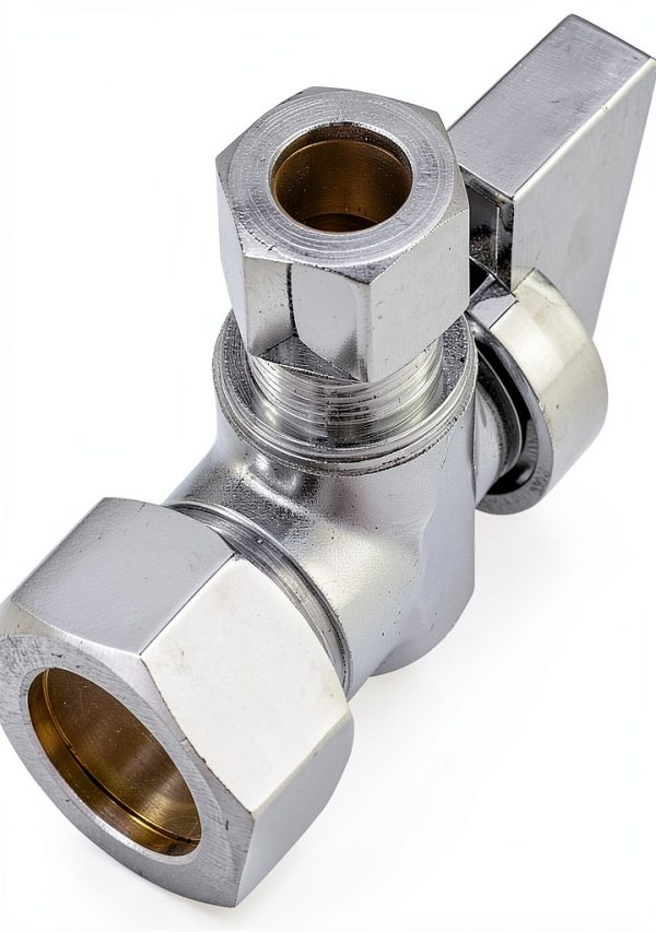2 Pack Brass Compression Angle Stop Valves 5/8" x 3/8" by Minimprover-3