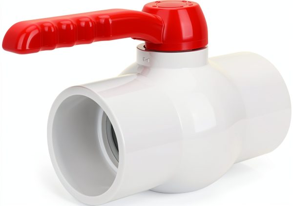 3Inch PVC Ball Valve Water Pipe Shut-off Valve Socket with Red T-Handle for Cold Water Supply lines, Irrigation Pipe fitting System(Socket x Socket), 3" PVC Water Shut-off Valves Fitting, SCH40-0