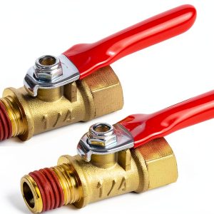 1/4" Heavy Duty Brass Ball Valve Shut Off Switch – BILAL 2 Pack-0
