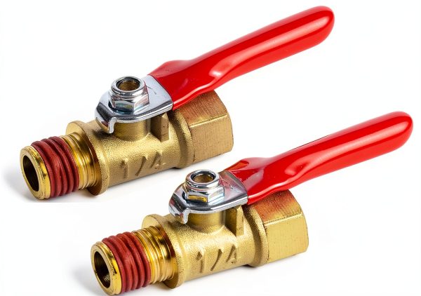 1/4" Heavy Duty Brass Ball Valve Shut Off Switch – BILAL 2 Pack-0
