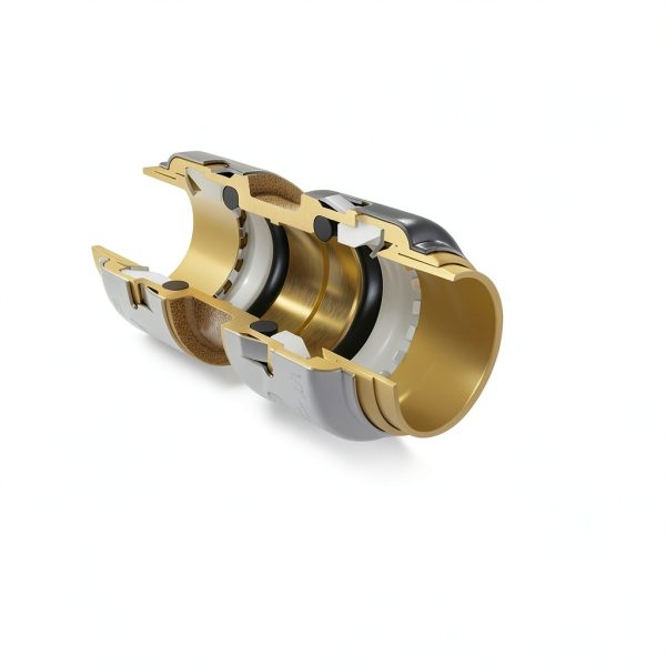 SharkBite Max 1 x 1 in PTC Ball Valve, Push-to-Connect Brass Water Shut-Off Plumbing Fitting, UR22223-4
