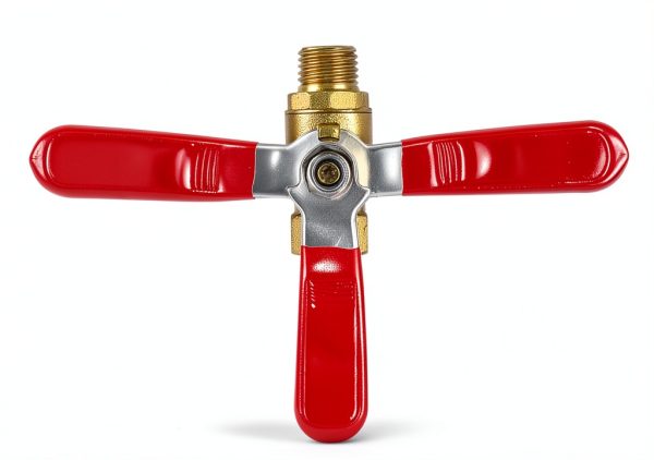 1/4 inch NPT Brass Ball Valve Kit with Air Plug Fitting by Qolekog-3