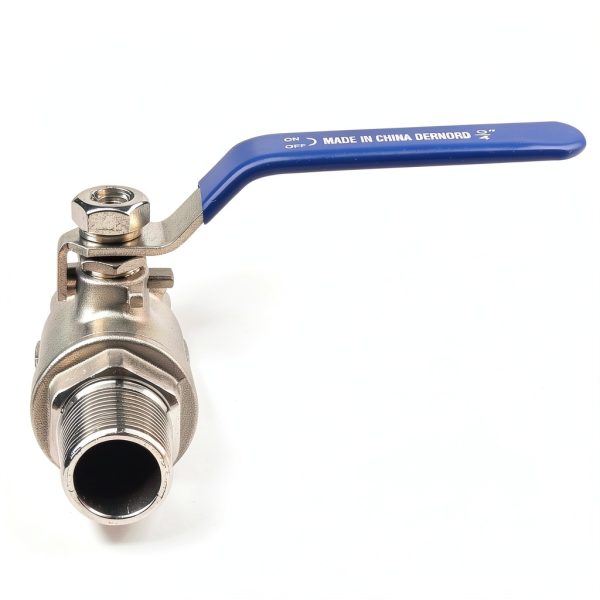 DERNORD Full Port Ball Valve 3/4 Inch - Male x Female Stainless Steel 304 Heavy Duty for Water, Oil, and Gas,1000WOG (3/4 Inch NPT)-2