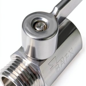 Beduan Mini Ball Valve Stainless Steel 316 1/2" NPT Male x Female Shut-0