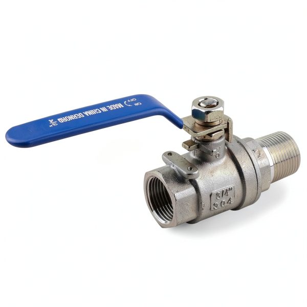 DERNORD Full Port Ball Valve 3/4 Inch - Male x Female Stainless Steel 304 Heavy Duty for Water, Oil, and Gas,1000WOG (3/4 Inch NPT)-5