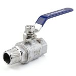 DERNORD Full Port Ball Valve 3/4 Inch - Male x Female Stainless Steel 304 Heavy Duty for Water, Oil, and Gas,1000WOG (3/4 Inch NPT)-0